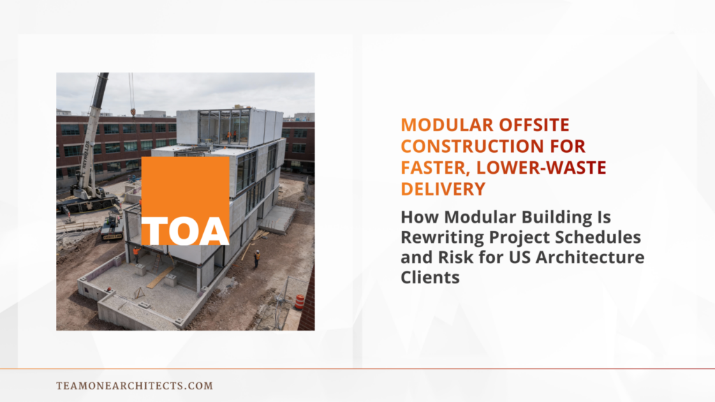 Modular Offsite Construction for Faster, Lower-Waste Delivery: How Modular Building Is Rewriting Project Schedules and Risk for US Architecture Clients